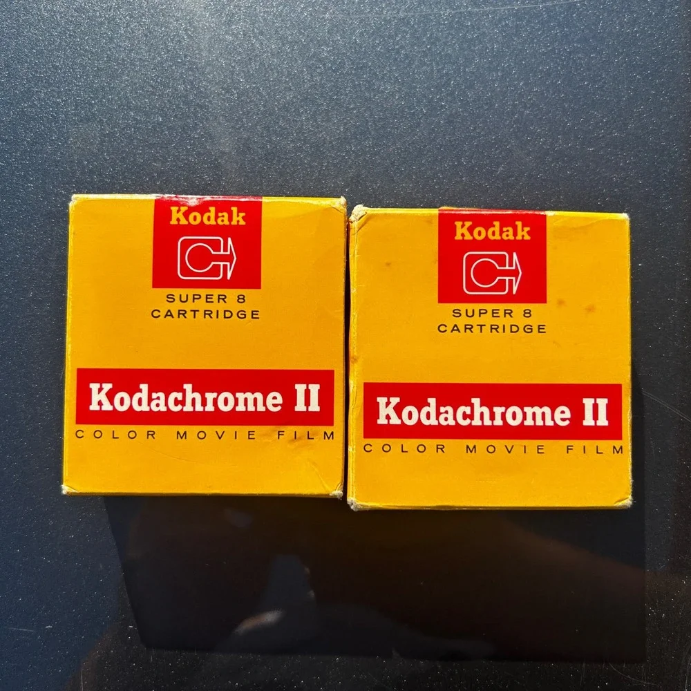 Vintage Kodak Kodachrome II Super 8 Color Movie Film ASA 25 40 Expired 1973 2pk